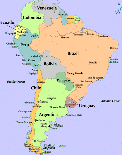 Spanish Language South America Russian 107