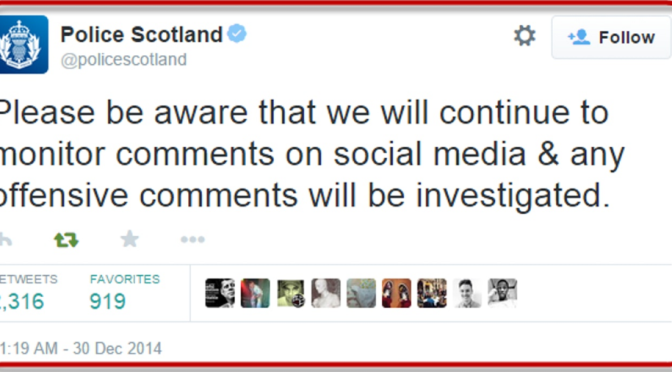 Scotland Police has time for monitoring social media